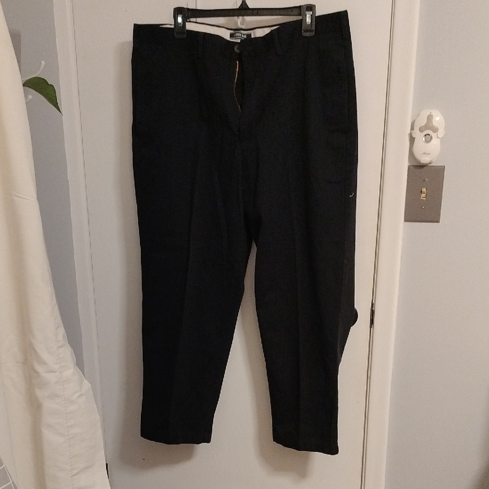 Lands' End Men's Elegant Black Dress Pants